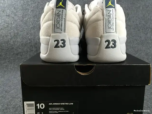 MaikeSneakers Air 308317-002 Jordan Grey Suede 12 Low 0329
